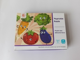 Puzzle dla dzieci Warzywa 3+ | Vegetable Puzzle | 24 elementy