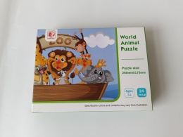 Puzzle dla dzieci Zoo – World Animal Puzzle 24 elementy | 3+