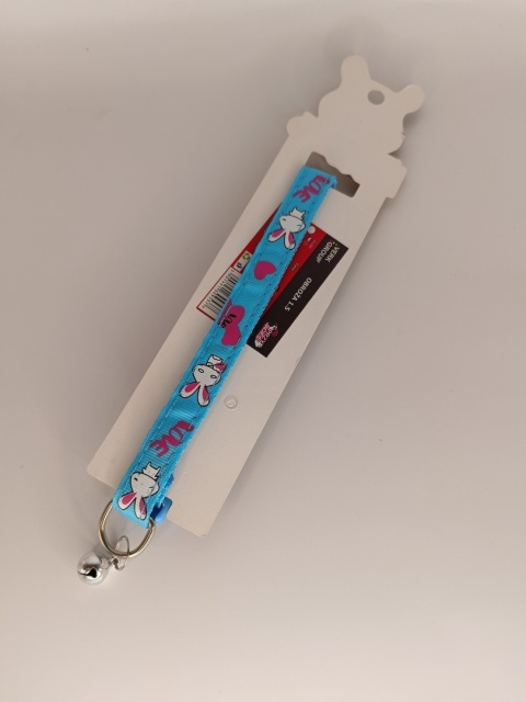 Regulowana obroża materiałowa z dzwoneczkiem dla psa i kota 23,5–36 cm | 1,5 cm |