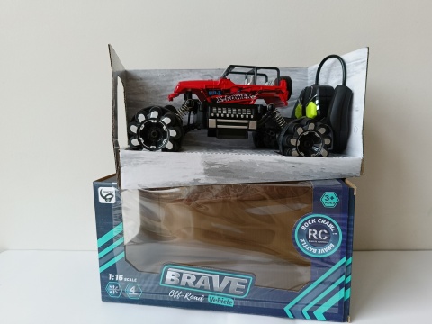 Samochód RC off-road Brave 1:16 – zdalnie sterowany | Drift Mode | 3+