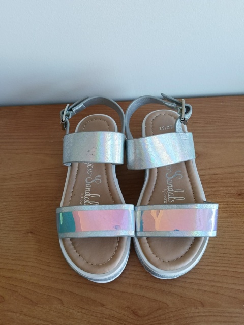 Sandały dziewczęce George holograficzne rozmiar 31