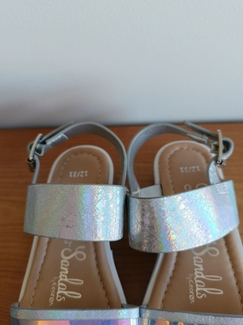 Sandały dziewczęce George holograficzne rozmiar 31