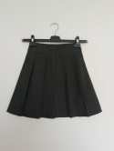 Spódnica dziewczęca TU 10 lat 140 cm grafitowa szkolna plisowana