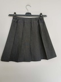 Spódnica dziewczęca TU 10 lat 140 cm grafitowa szkolna plisowana
