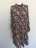 Sukienka damska JDY w kwiaty koszulowa czarna rozmiar 36 długi rękaw