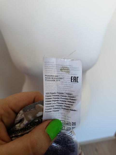 Sukienka damska JDY w kwiaty koszulowa czarna rozmiar 36 długi rękaw