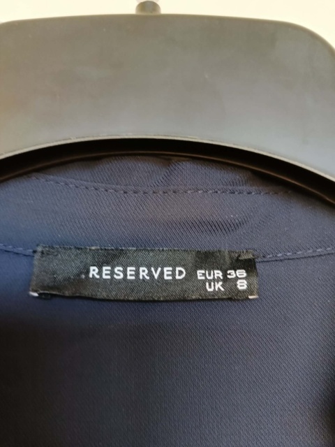 Sukienka damska Reserved granatowa kopertowa elegancka rozmiar 36