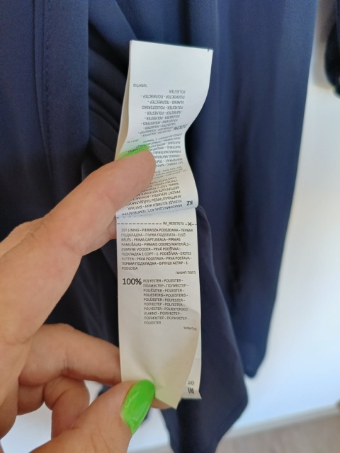 Sukienka damska Reserved granatowa kopertowa elegancka rozmiar 36