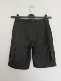 Szorty chłopięce cargo George 9-10 lat (135-140 cm) grafitowe kieszenie