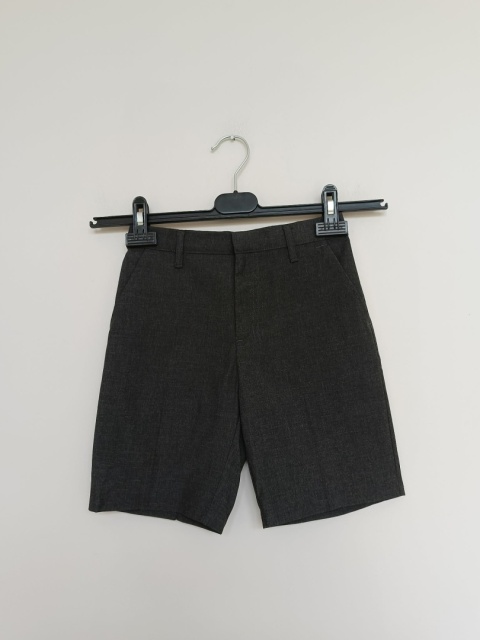 Szorty chłopięce eleganckie TU 7 lat 122 cm grafitowe krótkie spodnie