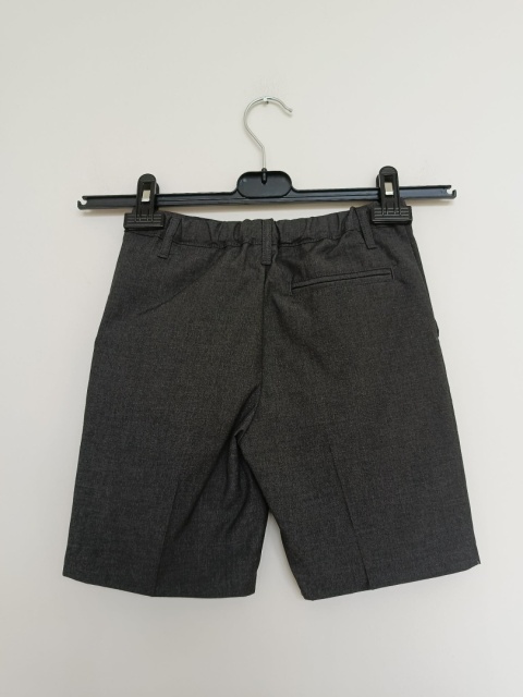 Szorty chłopięce eleganckie TU 7 lat 122 cm grafitowe krótkie spodnie