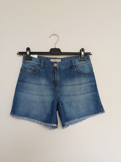 Szorty jeansowe dziewczęce Next 12 lat 152 cm krótkie spodenki jeans
