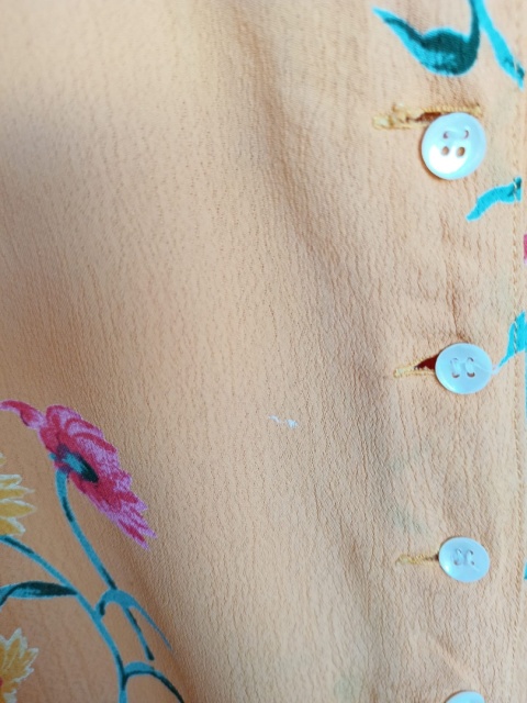 kombinezon damski Caye Theatre pomarańczowy w kwiaty – 100% wiskoza, rozmiar 44