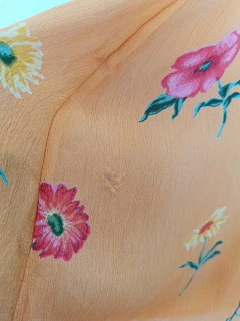 kombinezon damski Caye Theatre pomarańczowy w kwiaty – 100% wiskoza, rozmiar 44