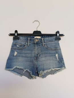 szorty jeansowe H&M damskie krótkie z przetarciami denim rozmiar 32