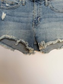 szorty jeansowe H&M damskie krótkie z przetarciami denim rozmiar 32