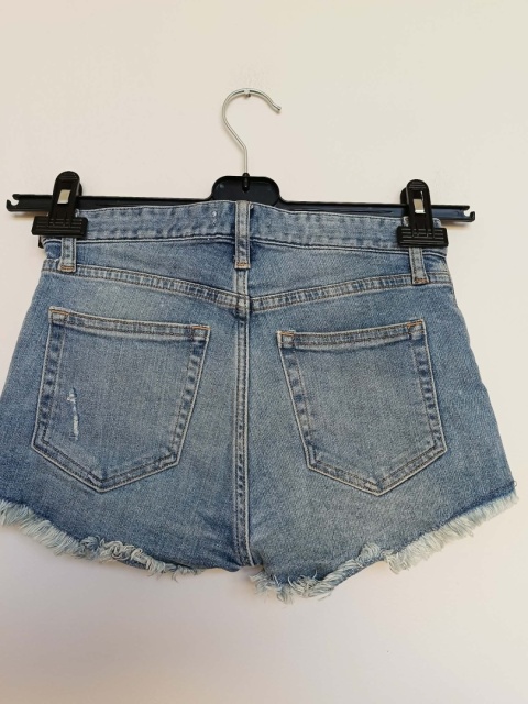 szorty jeansowe H&M damskie krótkie z przetarciami denim rozmiar 32