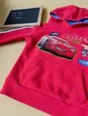 Bluza Disney Cars Zygzak McQueen 92 chłopięca czerwona z kapturem
