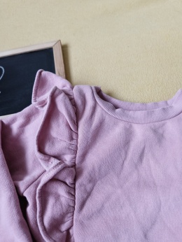 Bluza dziewczęca F&F 92 różowa falbanki 18-24 miesiące