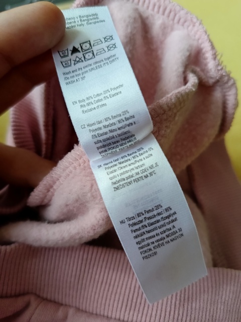 Bluza dziewczęca F&F 92 różowa falbanki 18-24 miesiące