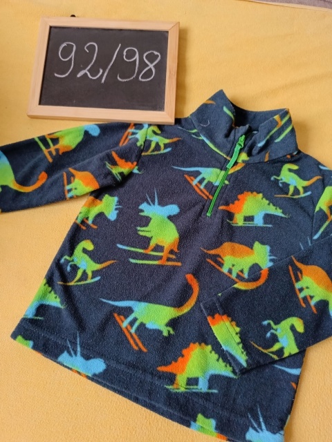 Bluza polarowa Mountain Warehouse 92/98 dinozaury ciepła polar chłopięca