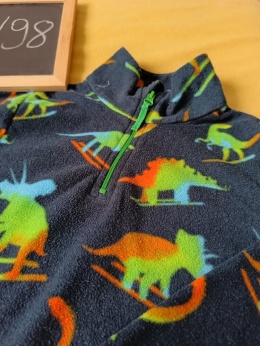 Bluza polarowa Mountain Warehouse 92/98 dinozaury ciepła polar chłopięca