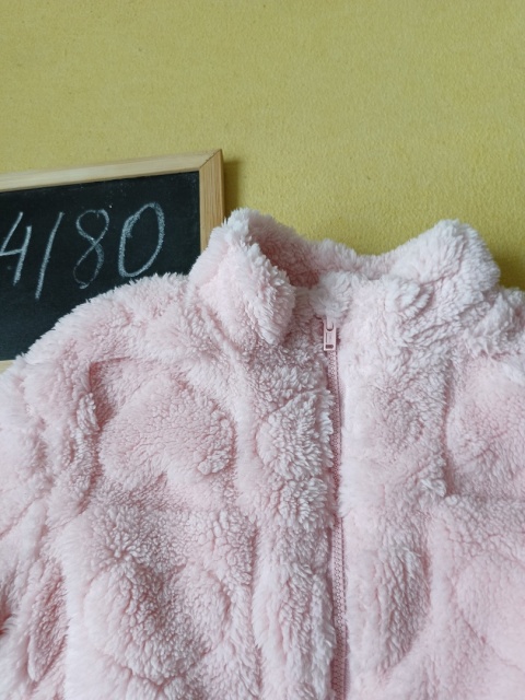 Bluza polarowa SHEIN 9-12 mies. różowa pluszowa