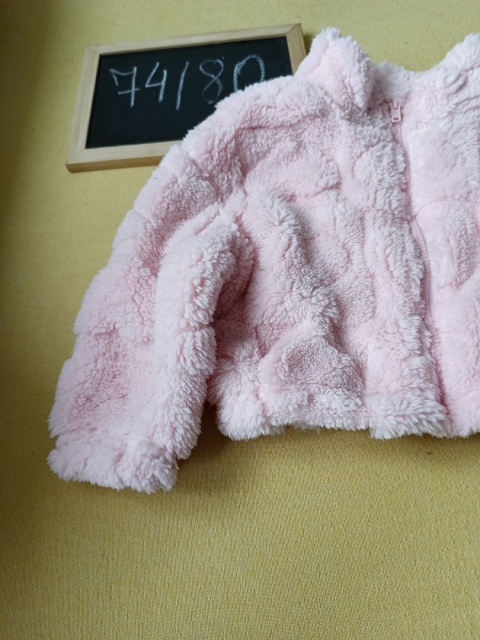 Bluza polarowa SHEIN 9-12 mies. różowa pluszowa