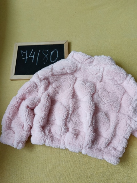 Bluza polarowa SHEIN 9-12 mies. różowa pluszowa