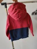 Bluza z kapturem H&M 98/104 dwukolorowa czerwona granatowa