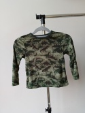 Bluzka dinozaury Primark 4-5 lat 110 cm zielona