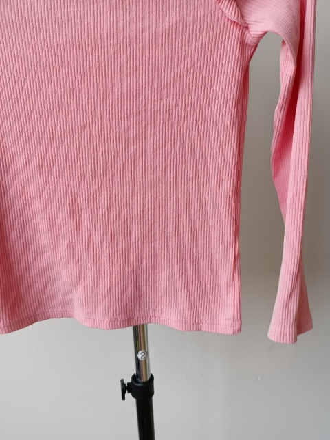 Bluzka dziewczęca prążkowana TU 140 różowa falbanki 10 lat