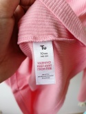 Bluzka dziewczęca prążkowana TU 140 różowa falbanki 10 lat