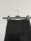 Czarne eleganckie spodenki chłopięce GEORGE 6–7 lat 116–122 cm – krótkie spodenki szkolne