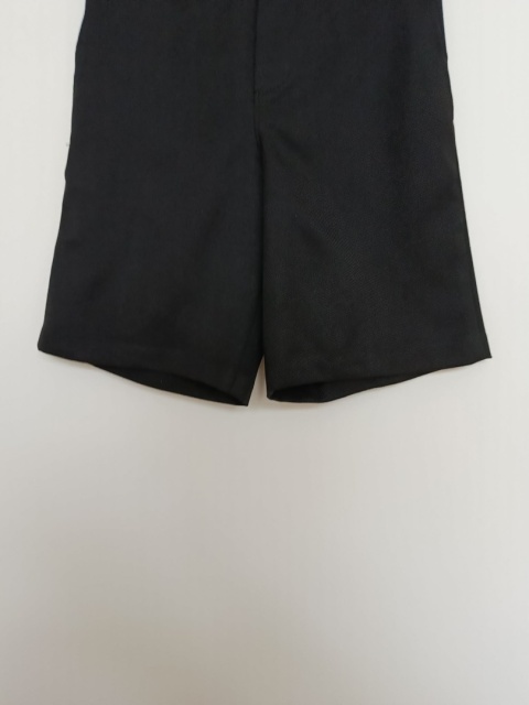 Czarne eleganckie spodenki chłopięce GEORGE 6–7 lat 116–122 cm – krótkie spodenki szkolne