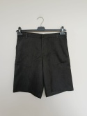 Grafitowe eleganckie spodenki chłopięce GEORGE 13–14 lat 158–164 cm – krótkie spodenki wizytowe