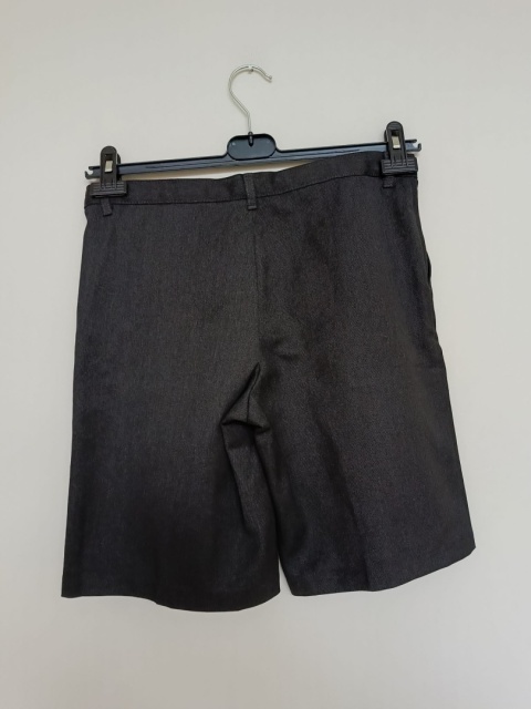 Grafitowe eleganckie spodenki chłopięce GEORGE 13–14 lat 158–164 cm – krótkie spodenki wizytowe