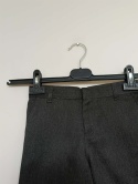 Grafitowe eleganckie spodenki chłopięce GEORGE 6–7 lat 116–122 cm – krótkie spodenki wizytowe