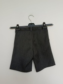 Grafitowe eleganckie spodenki chłopięce GEORGE 6–7 lat 116–122 cm – krótkie spodenki wizytowe