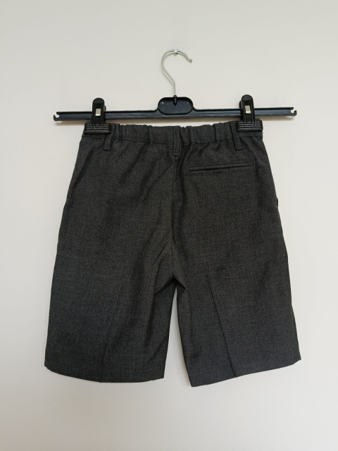 Grafitowe eleganckie spodenki chłopięce TU 6 lat 116 cm – wizytowe krótkie spodenki