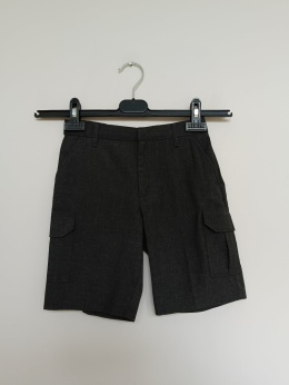 Grafitowe spodenki cargo chłopięce TU 6 lat 116 cm – krótkie spodenki z kieszeniami