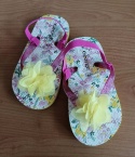 Klapki dziewczęce George – kwiatowe, r. 24