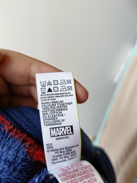 Kombinezon polarowy Marvel Avengers M&S 3-4 lata 104 cm