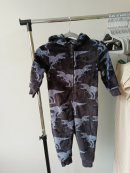 Kombinezon polarowy dinozaury M&S 2-3 lata 98 cm
