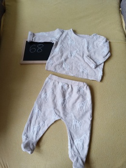 Komplet niemowlęcy Mamas & Papas 68 beżowy żyrafy