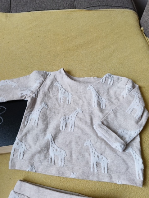 Komplet niemowlęcy Mamas & Papas 68 beżowy żyrafy