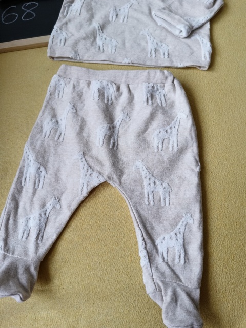 Komplet niemowlęcy Mamas & Papas 68 beżowy żyrafy