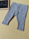 Legginsy niemowlęce George 56/62 szare prążkowane 0-3 m