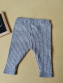 Legginsy niemowlęce George 56/62 szare prążkowane 0-3 m
