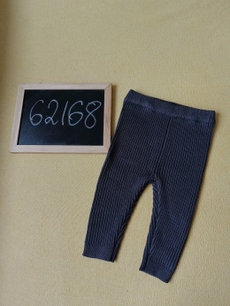Legginsy niemowlęce George 62/68 prążkowane grafitowe